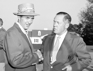 Sam Snead with Bobby Jones (Photo by AP Photo)