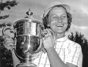 The Babe after winning the U.S. Women's Open